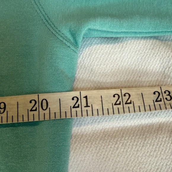Athleta Purana Seafoam Green V-Neck Wrap Sweatshirt Size Small - Picture 8 of 12